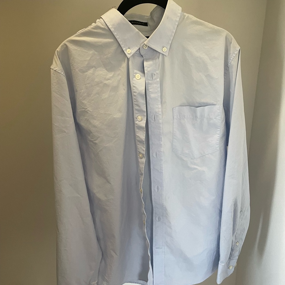 Banana Republic Blue Oxford Dress Shirt